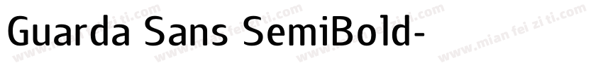 Guarda Sans SemiBold字体转换